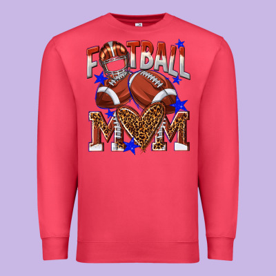 American Football Mom Premium Sweatshirt Designed By Nancycooperartshop