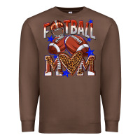 Chestnut American Football Mom Premium Sweatshirt - NancyCooperArtShop