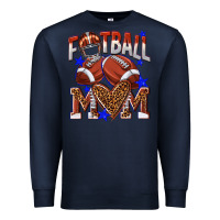 Navy American Football Mom Premium Sweatshirt - NancyCooperArtShop