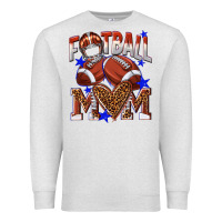Oatmeal Heather American Football Mom Premium Sweatshirt - NancyCooperArtShop