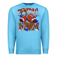 Ocean Blue American Football Mom Premium Sweatshirt - NancyCooperArtShop
