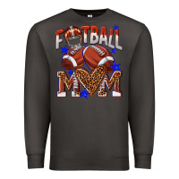 Smoke American Football Mom Premium Sweatshirt - NancyCooperArtShop