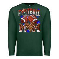 Sports Green American Football Mom Premium Sweatshirt - NancyCooperArtShop