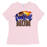 Bubblegum Pink football mom Ladies Tee - JahusDesignShop