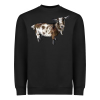 Black Nigerian Dwarf Goat Heavyweight Sweatshirt - LillyAllenDesigns
