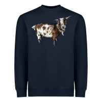 Navy Nigerian Dwarf Goat Heavyweight Sweatshirt - LillyAllenDesigns