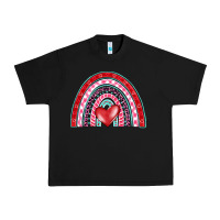 Black valentine's day rainbow Urban Heavy Tee - BarkalooDesign