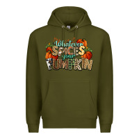Army Green Whatever spices your pumpkin Fall Premium Hoodie - NancyCooperArtShop