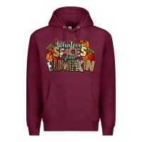 Burgundy Whatever spices your pumpkin Fall Premium Hoodie - NancyCooperArtShop