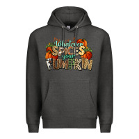 Charcoal Heather Whatever spices your pumpkin Fall Premium Hoodie - NancyCooperArtShop
