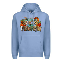 Colony Blue Whatever spices your pumpkin Fall Premium Hoodie - NancyCooperArtShop