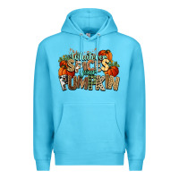 Ocean Blue Whatever spices your pumpkin Fall Premium Hoodie - NancyCooperArtShop