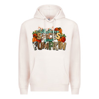 Pale Pink Whatever spices your pumpkin Fall Premium Hoodie - NancyCooperArtShop
