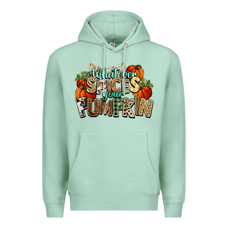 Whatever Spices Your Pumpkin Fall Premium Hoodie by NancyCooperArtShop | Teevron