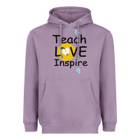 Lavender Teach Love Inspire Heavyweight Hoodie - Bettercallsaul
