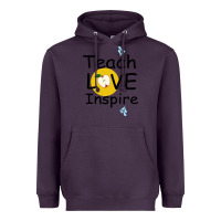 Plum Teach Love Inspire Heavyweight Hoodie - Bettercallsaul