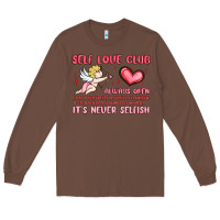 Chestnut self love club Long Sleeve Tee - MaliasSmallBusiness