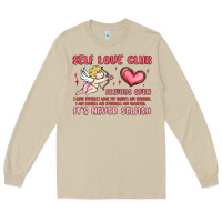 Mushroom self love club Long Sleeve Tee - MaliasSmallBusiness