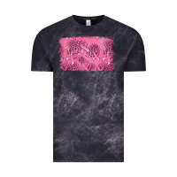 Cloud Black Distressed breast cancer background Vintage Tee - Jasminsmagicworld