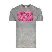 Cloud Rock Distressed breast cancer background Vintage Tee - Jasminsmagicworld
