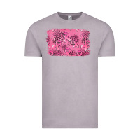 Vintage Zinc Distressed breast cancer background Vintage Tee - Jasminsmagicworld