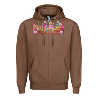 Chestnut teacher life libbey glass Zipper Hoodie - BundleAndBundleShop
