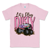 Bubblegum Pink let's play dirty Classic Tee - MaliasSmallBusiness