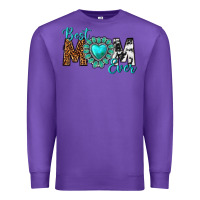Purple Best Mom Ever Premium Sweatshirt - texasbilliewilder