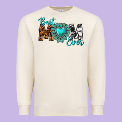 Best Mom Ever Premium Sweatshirt Designed By Texasbilliewilder