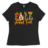 Black fall sweet fall Ladies Tee - Zillion Design Studio