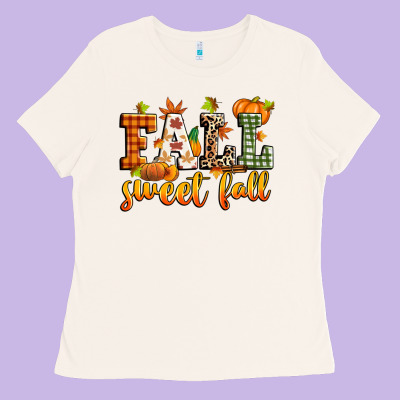 Fall Sweet Fall Ladies Tee Designed By Zillion Design Studio