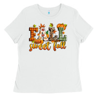 White fall sweet fall Ladies Tee - Zillion Design Studio