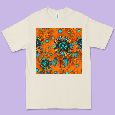 Western Dreamcatchers Seamless Pattern Premium Tee Designed By Hra Design Shop