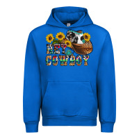 Cobalt hey cowbow Urban Hoodie - OliviaCreatesArt