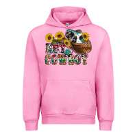 Fuchsia Pink hey cowbow Urban Hoodie - OliviaCreatesArt