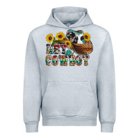 Heather Grey hey cowbow Urban Hoodie - OliviaCreatesArt