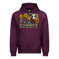 Mauve Wine hey cowbow Urban Hoodie - OliviaCreatesArt