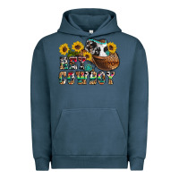 Pigment Midnight Navy hey cowbow Urban Hoodie - OliviaCreatesArt