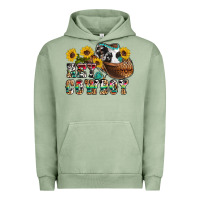 Pigment Oil Green hey cowbow Urban Hoodie - OliviaCreatesArt