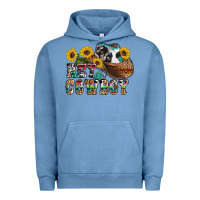 Pigment Pebble Blue hey cowbow Urban Hoodie - OliviaCreatesArt