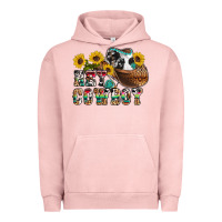 Pigment Salmon hey cowbow Urban Hoodie - OliviaCreatesArt