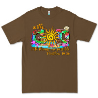 Cacao with god all things are possible summer Premium Tee - AdoDesignShop