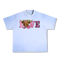 Grape Ice valentine's day love highland cow Urban Heavy Tee - BarkalooDesign