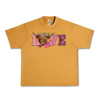 Peanut Butter valentine's day love highland cow Urban Heavy Tee - BarkalooDesign
