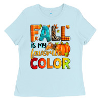 Baby Blue fall is my favorite color Ladies Tee - Zillion Design Studio