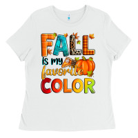 White fall is my favorite color Ladies Tee - Zillion Design Studio