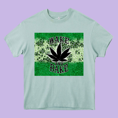 Wake And Bake Tumbler3 Heavy Core Tee Designed By Cts Tumbler Store