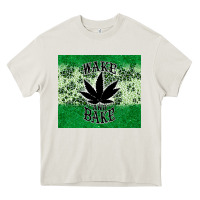 Cream wake and bake tumbler3 Heavy Core Tee - CTS Tumbler Store