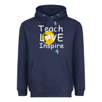 Navy teach love inspire Heavyweight Hoodie - Bettercallsaul