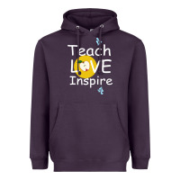Plum teach love inspire Heavyweight Hoodie - Bettercallsaul